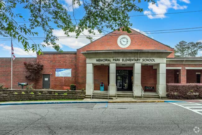 Memorial Park Elementary School entrance