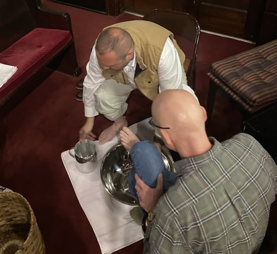 Maundy Thursday foot washing